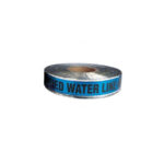'Caution - Water Line Below' - 304m x 50mm Roll - Aluminium Foil