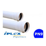 100mm x 6m PN9 PVC Pressure Pipe Rubber Ring Joint