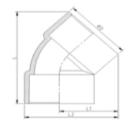 PVC Fitting Dimensions - 801-45