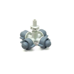 4 Nozzles - 7.5 L/hr Grey - M Press Fit