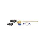 Superflo Brass 15/20 with Long Brass Arm - Long Tail Male Adaptors