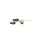Superflo Brass 20/15 Long with Short Brass Arm - Long Tail Male Adaptors