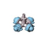 4 Nozzle - 14 L/hr Sky Blue - M Press Fit
