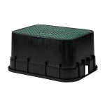 Valve Box with Green Lid