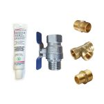 Brass Tap Kit with Sealant Joint Compound