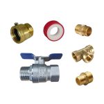 Brass Tap Kit with Backflow Preventer and Ceelon