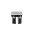 Dual Filtration System, 10", 1 Micron, 60Lpm, 25mm Connect