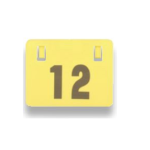 240mm Fence Sign Yellow No 1