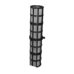 100mm Compact Inline Steel Weavewire Screen 80u (Black)