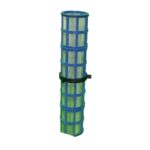 100mm Compact Inline Steel Weavewire Screen 300u (Blue)