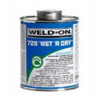 Weld-On 725 - Wet ‘R Dry - PVC Solvent Cement Aqua Blue – 118ml