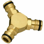 12mm Brass 3-Way Coupler