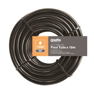 Wetta 10m roll of 4mm black drip irrigation tube