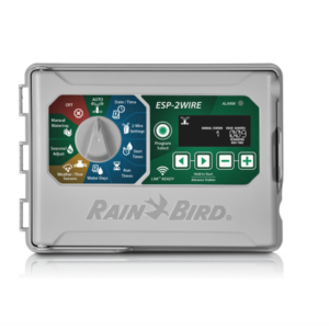 Rain Bird ESP 2WIRE irrigation controller panel
