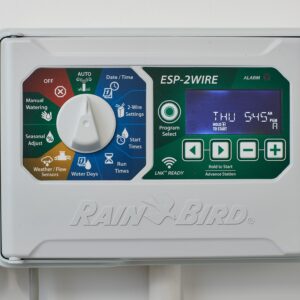Rain Bird ESP 2WIRE irrigation controller with open cover